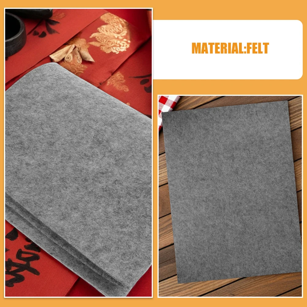 2 قطعة ورأى الخط حصيرة سميكة ورأى الصوف وسادة مكتب للرسم الصيني شوان ورقة ممارسة الخط الرسم الكتابة الفن