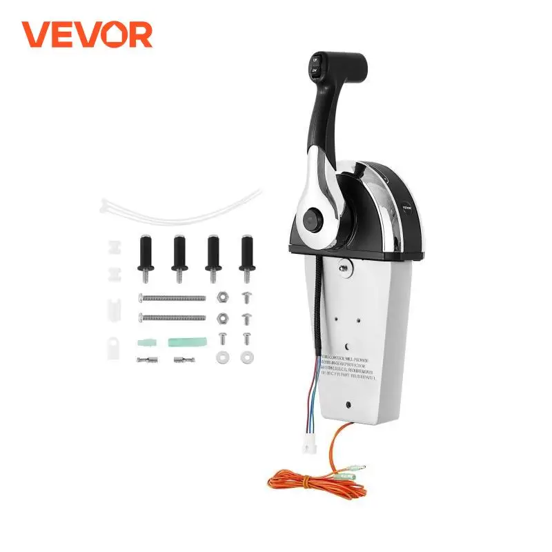 VEVOR 8M0059686 Outboard Remote Control Box Throttle Shifter Boat Accessories with 2ft Harness for Mercury Mariner After 1993