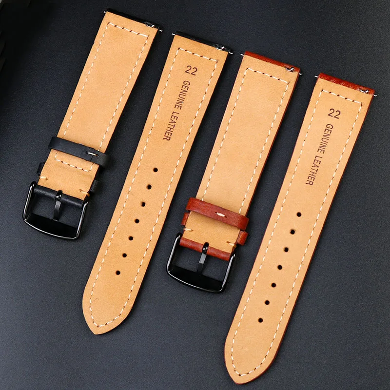 Ремешок из натуральной кожи для наручных часов Citizen Sao Orange Eco-Drive, мужской водонепроницаемый ремешок для часов серии Omega/Mido, 22 мм