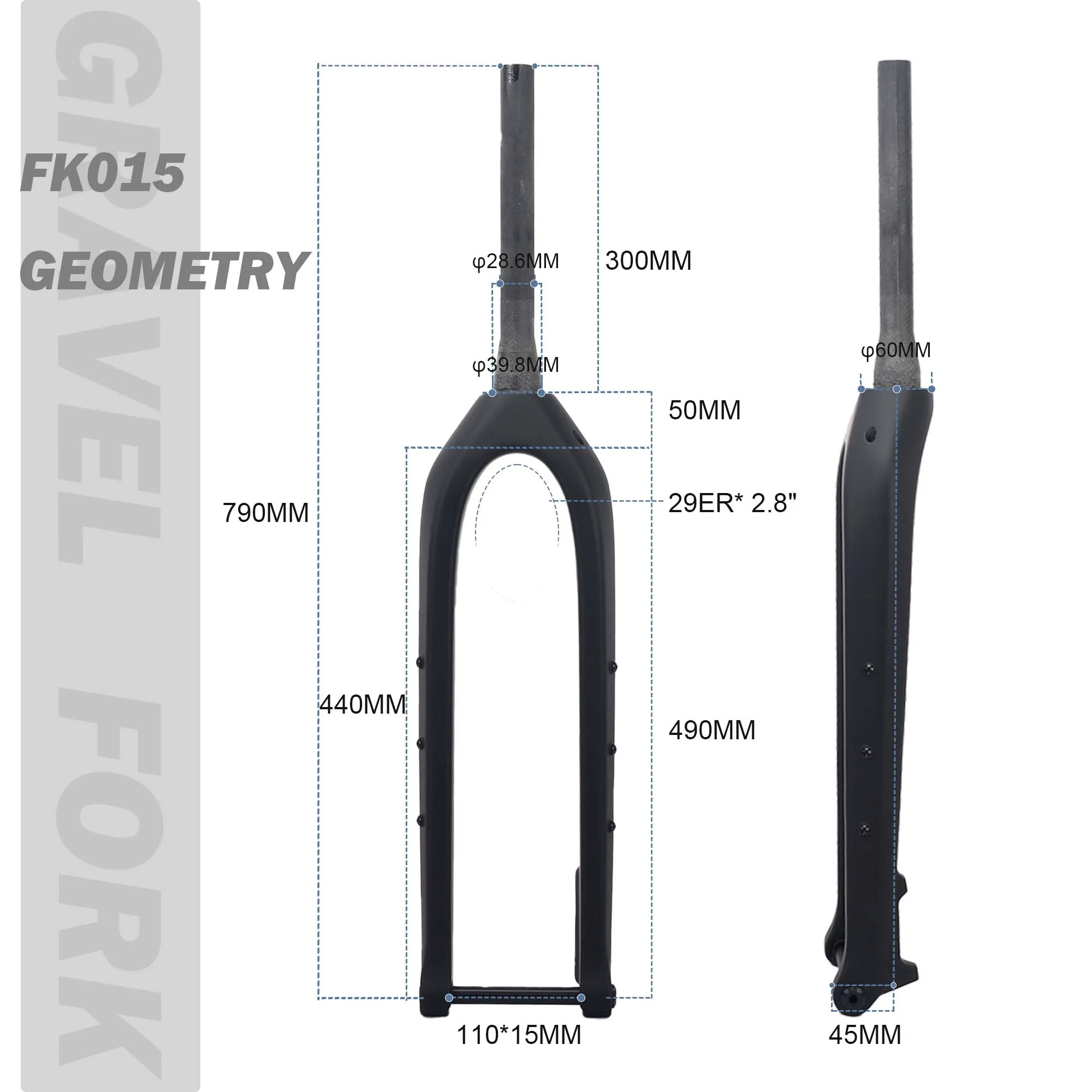 Winowsports карбоновая вилка Carbon fork Full Carbon MTB Fork Boost 110*15mm 29er mountain bike fork With Water cage hole