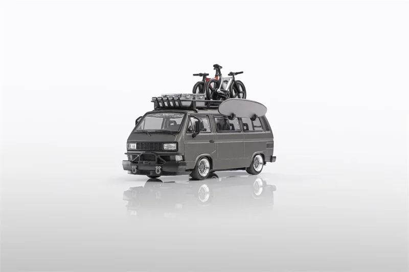 BSC & MORTAL 1:64 T3 BBS nero / GRIGIO MATT Collezione di modelli di auto pressofusi in miniatura