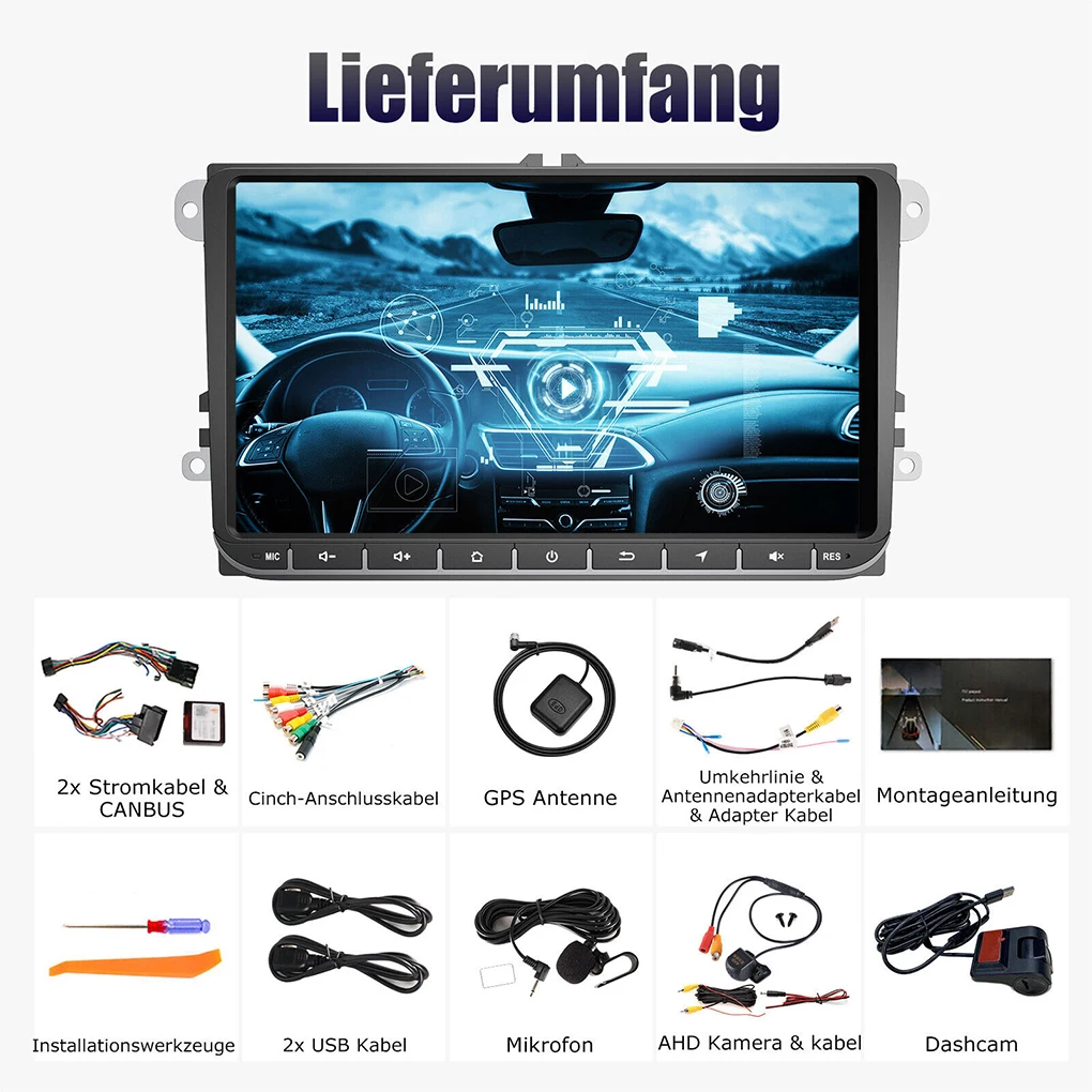 Android Auto Navigation System Für GOLF 5 T Car Stereo Mirror Link For Android 1+32G