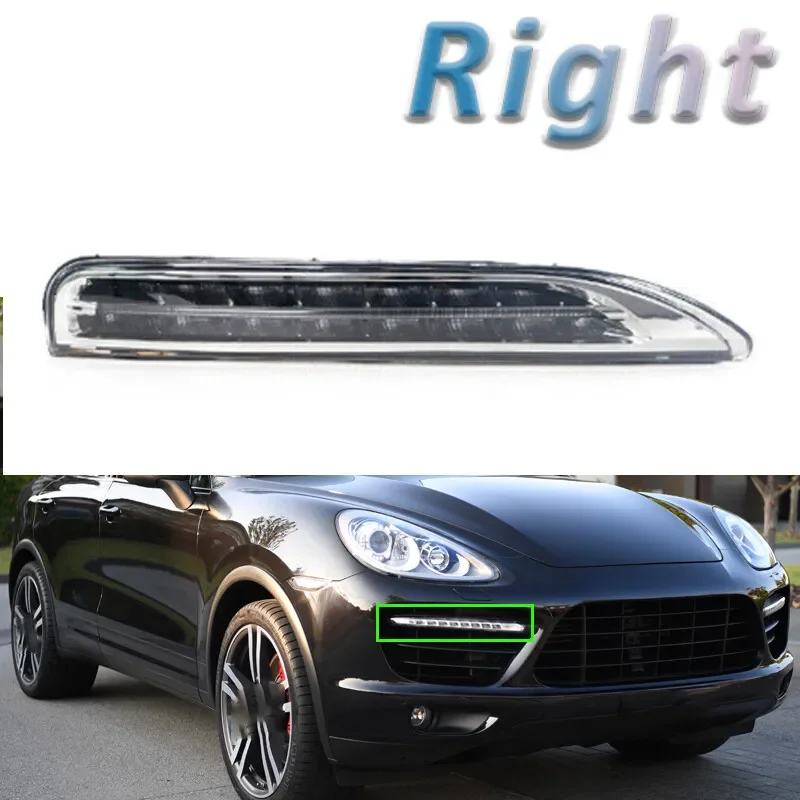 

95863118200 7P5941182G Right Front Bumper Daytime Running Light DRL LED Fog Lamp For Porsche Cayenne 92A 2011-2018