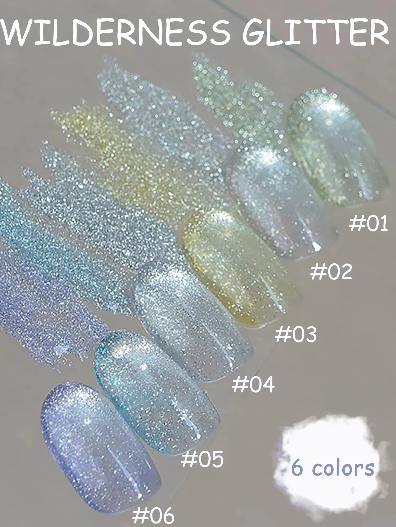 เจลทาเล็บกลิตเตอร์สะท้อนแสง ZH 12 มล. สีเงินแชมเปญวิบวับ ประกายเลื่อม กึ่งถาวร ลอกออกได้ สำหรับตกแต่งเล็บ