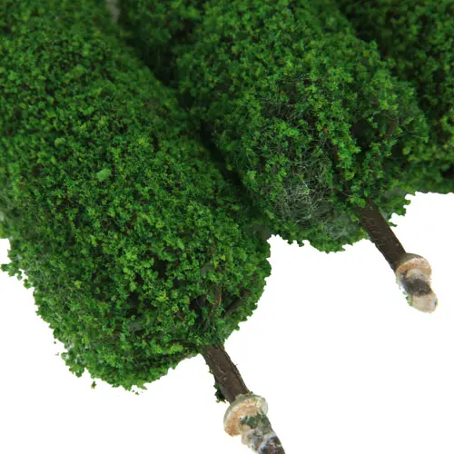 6x bladverliezende bomen bomen model cipres 5,8-15cm boommodel decoratie