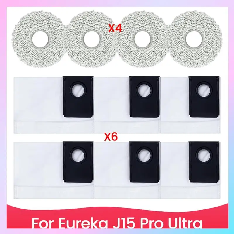 قطع غيار ABRG لـ Eureka J15 Pro Ultra جهاز آلي لتنظيف الأتربة أكياس الغبار وسادات الممسحة