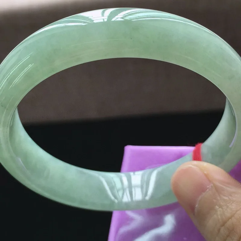 Factory Wholesale Myanmar Natural Emerald a Goods Old Sunny Green Jade Bracelet