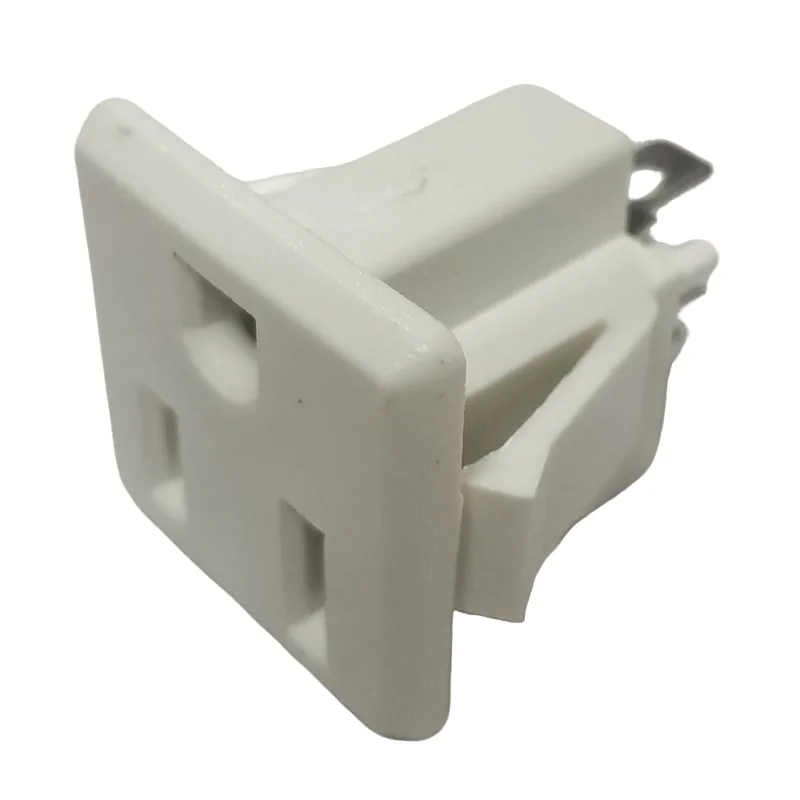 2 шт., черный, белый цвет, 15 А, гнездовой разъем переменного тока США Nema 5-15R, американский, Япония, Канада, Мексика, промышленный разъем питания