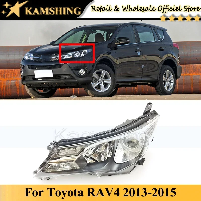 

CAPQX Xenon Front bumper head light lamp For Toyota RAV4 2013 2014 2015 head lamp headlamp