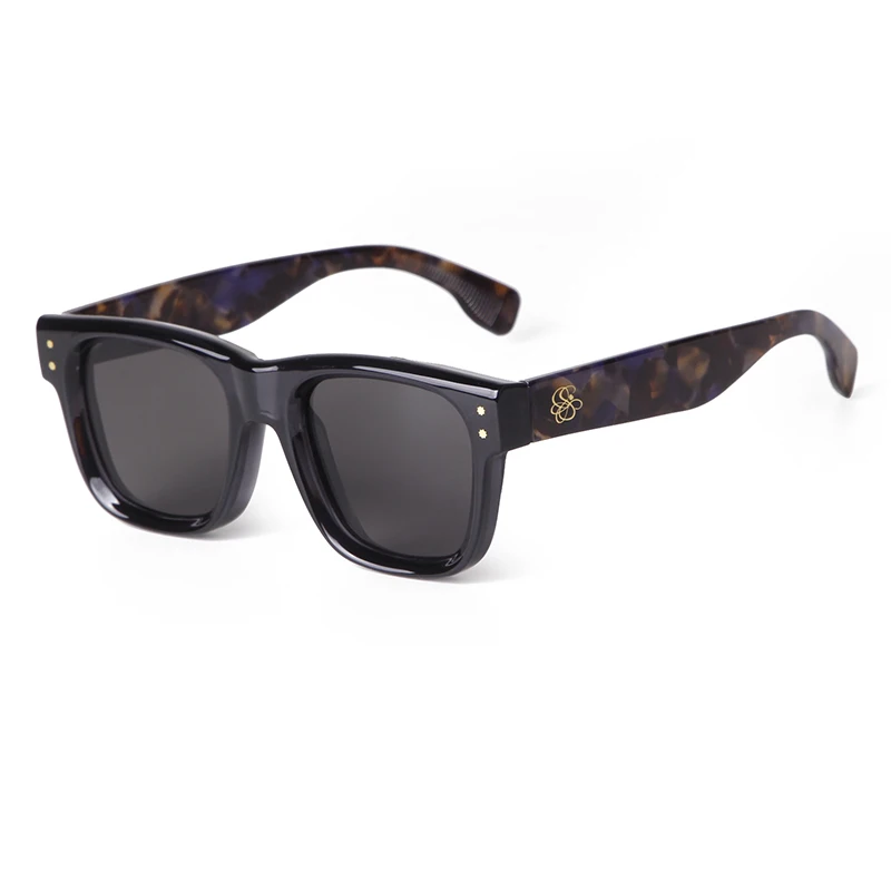 Klassische Niet quadratische Sonnenbrille Frauen Männer 2024 Marke Designer Mode Vintage Nagel rahmen Schildpatt Sonnenbrille uv400 s24115 – Detail 18