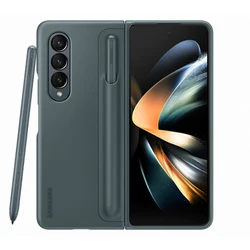 For Samsung Galaxy Z Fold 4 5 6 7 Case with Kickstand and S Pen Holder Back Protector Standing Cover SPen Pocket For Z Fold4 5 6