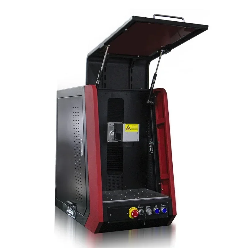 Hot Product 20w 30w 50w  Cost Effective Cnc Gold Silver Metal Jewelry Enclosed Fiber Laser Marking Machine