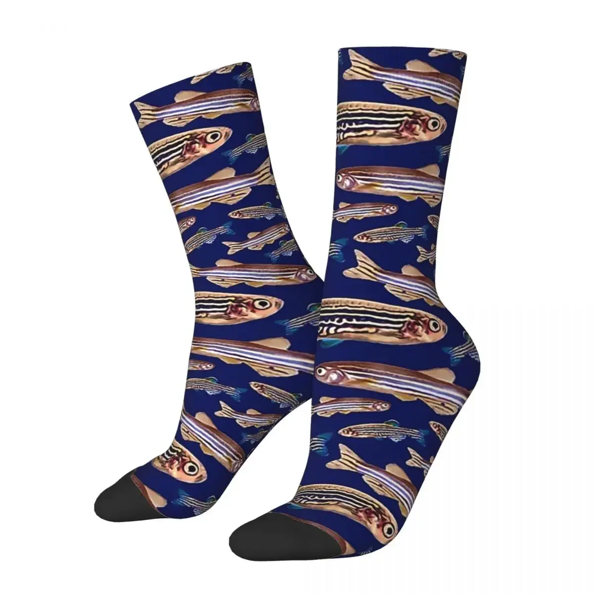 

Zebrafish Danio Model Organism Genetics Biology Pattern Socks Absorbing Stockings All Season Long Socks for Man Woman's Gifts