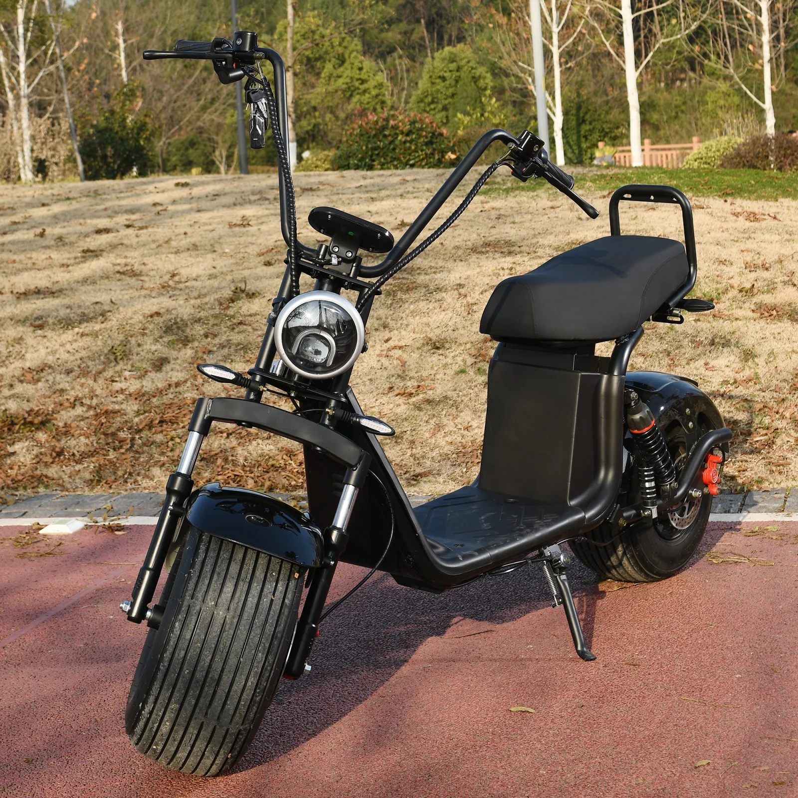 

Electric Kick Scooter for Adults 3000W Motor Up to Max Speed 34 MPH Max Range 20-30 Miles, 60V/20AH