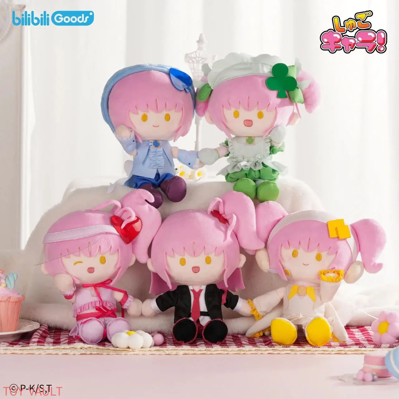 New Genuine Shugo Chara Plush Dolls Pata Series Amu'S School Uniform Version Amulet Heart Anime Merchandise Toys Gifts