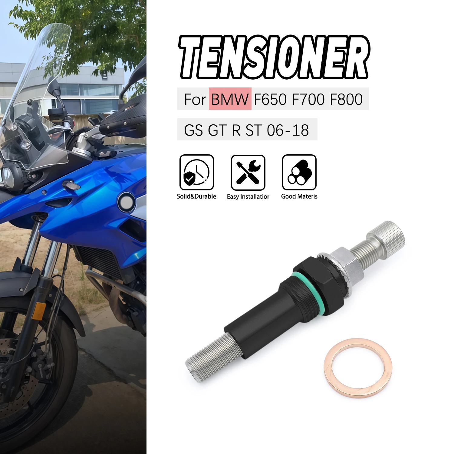 For BMW G650 X F650CS F650GS F700GS F800GS F800 R S ST GS Replacement Manual Timing Cam Chain Tensioner