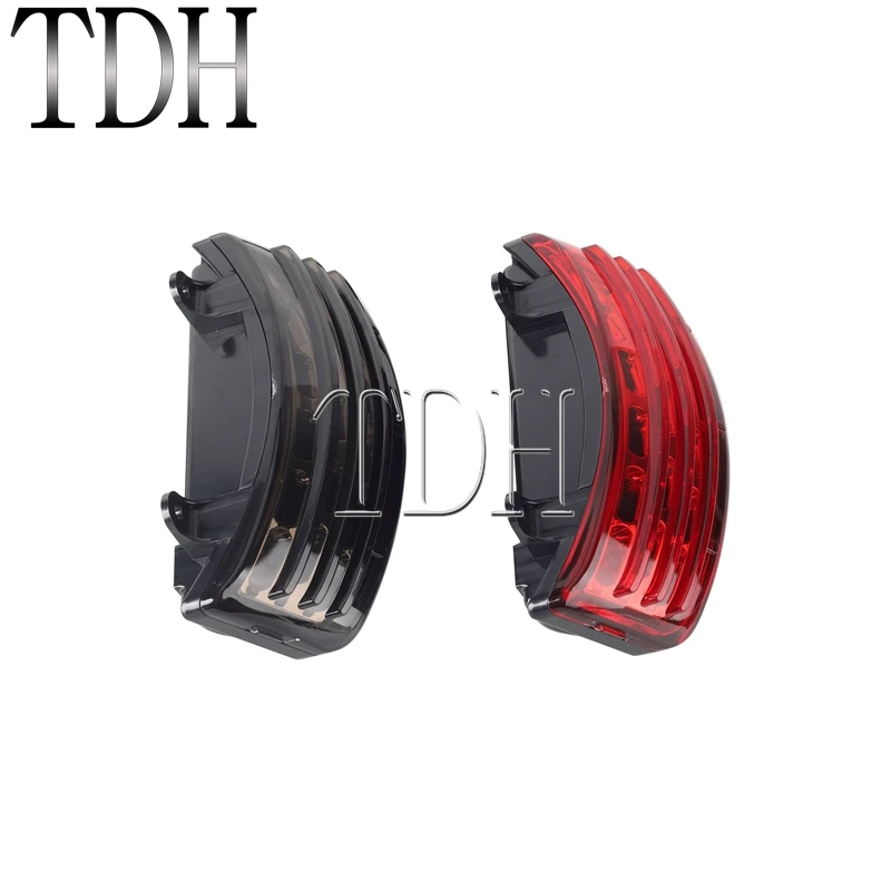 Fender Tip Light Tri-Bar LED Tylne światła hamowania dla Harley Touring Street Glide Road Glide Fender Skirt Trim Extension Lamp — zdjęcie 4