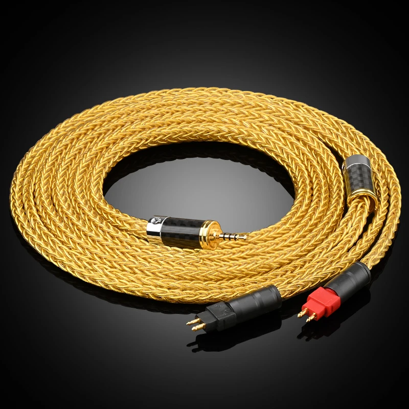 New 16 Core Balanced OCC Gold Plated Earphone Cable For Sennheiser HD580 HD600 HD650 HDxxx HD660S HD58x HD6xx