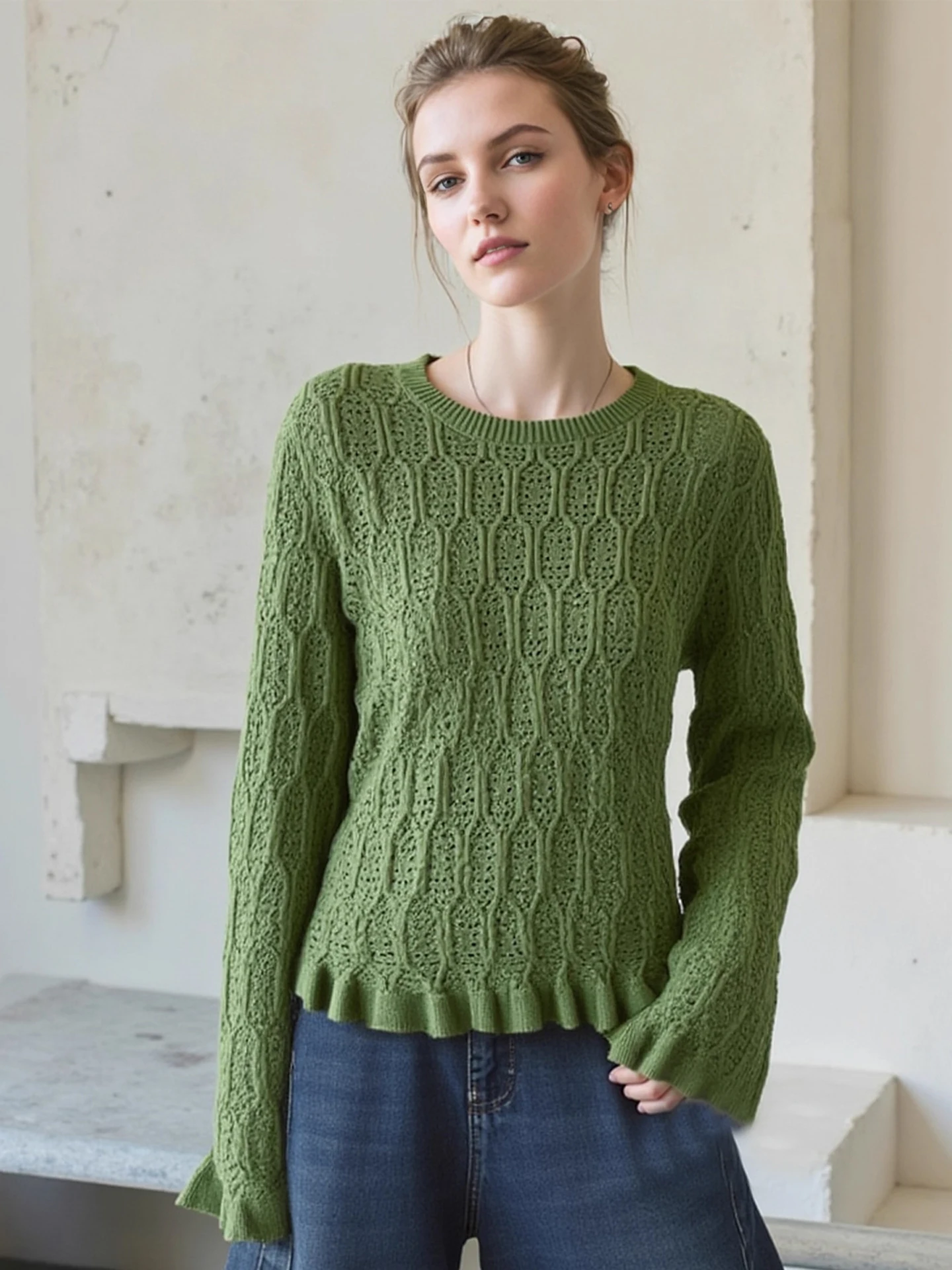 een-evider-rond-ne-bell-sve-pull-tricote-femmes-automne-nouveau-design-sens-chic-anti-age-pull-aerien