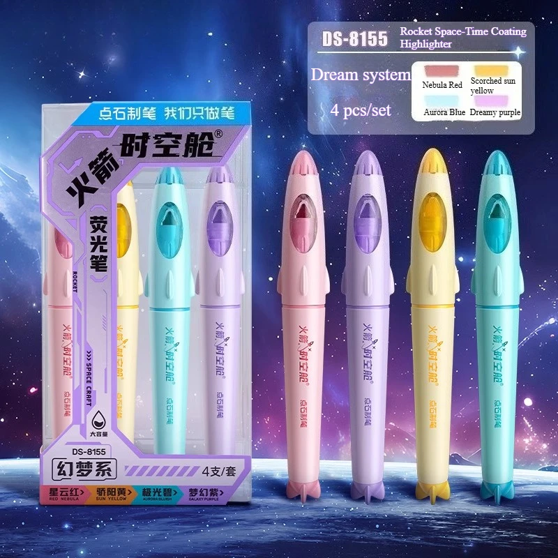 

Маркер в стиле космической капсулы Rocket Space, соответствующий цвету, большая вместимость для заметок и размеров, рисования, письма, ручная скидка