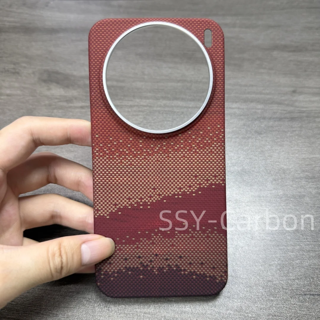

Real carbon Case Vivo X200 Pro mini Kevlar Magsafe phone cover, luxury carbon fiber ultra-light ultra-thin protective case