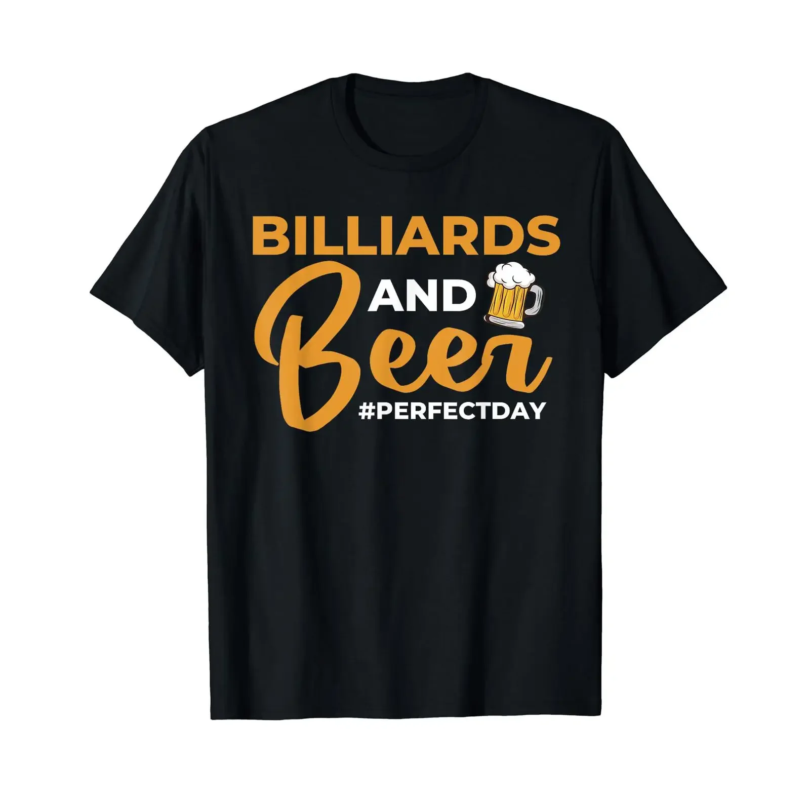 Billiards and Beer Perfectday Billards T Shirt vintage Washed Unisex Soft designer clothes Stylish Breathable Casual
