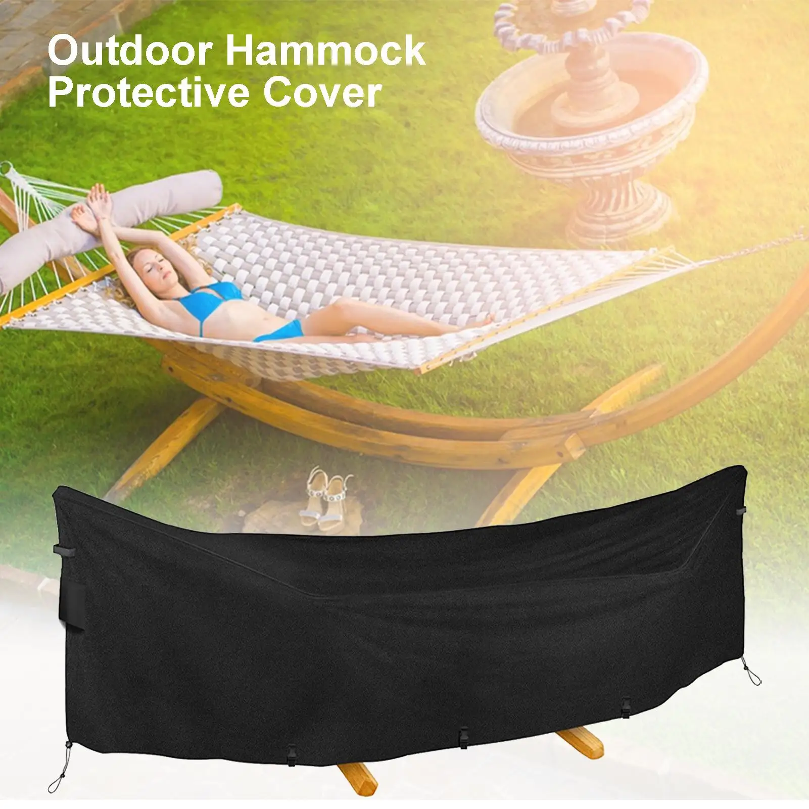 

Hammock Cover Camping Hammock Waterproof Rain Cover UV Resistant Protector for Relaxation Lounging Backyard Patio RV Lakeside