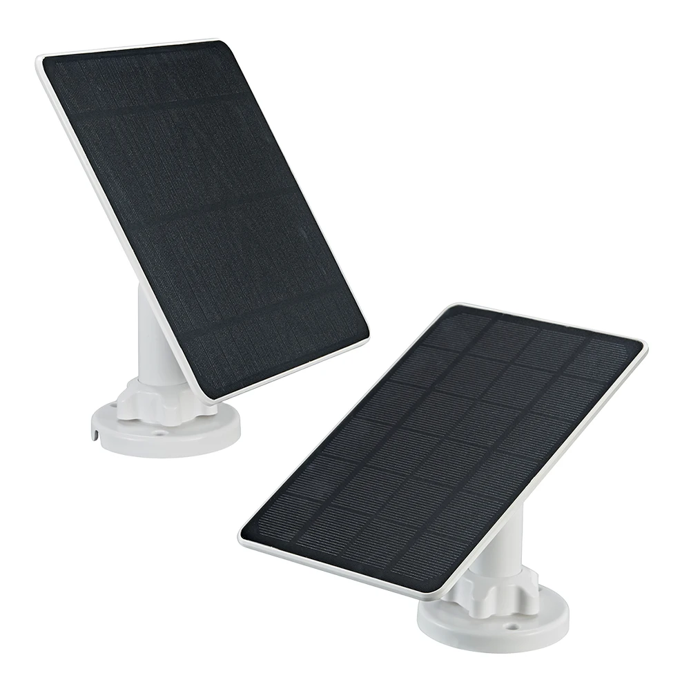 5V 5W Solar Panel with 360-Degree Adjustable Mounting Bracket 9.8 FT Cable Solar Charger Type C Port for Home Light System