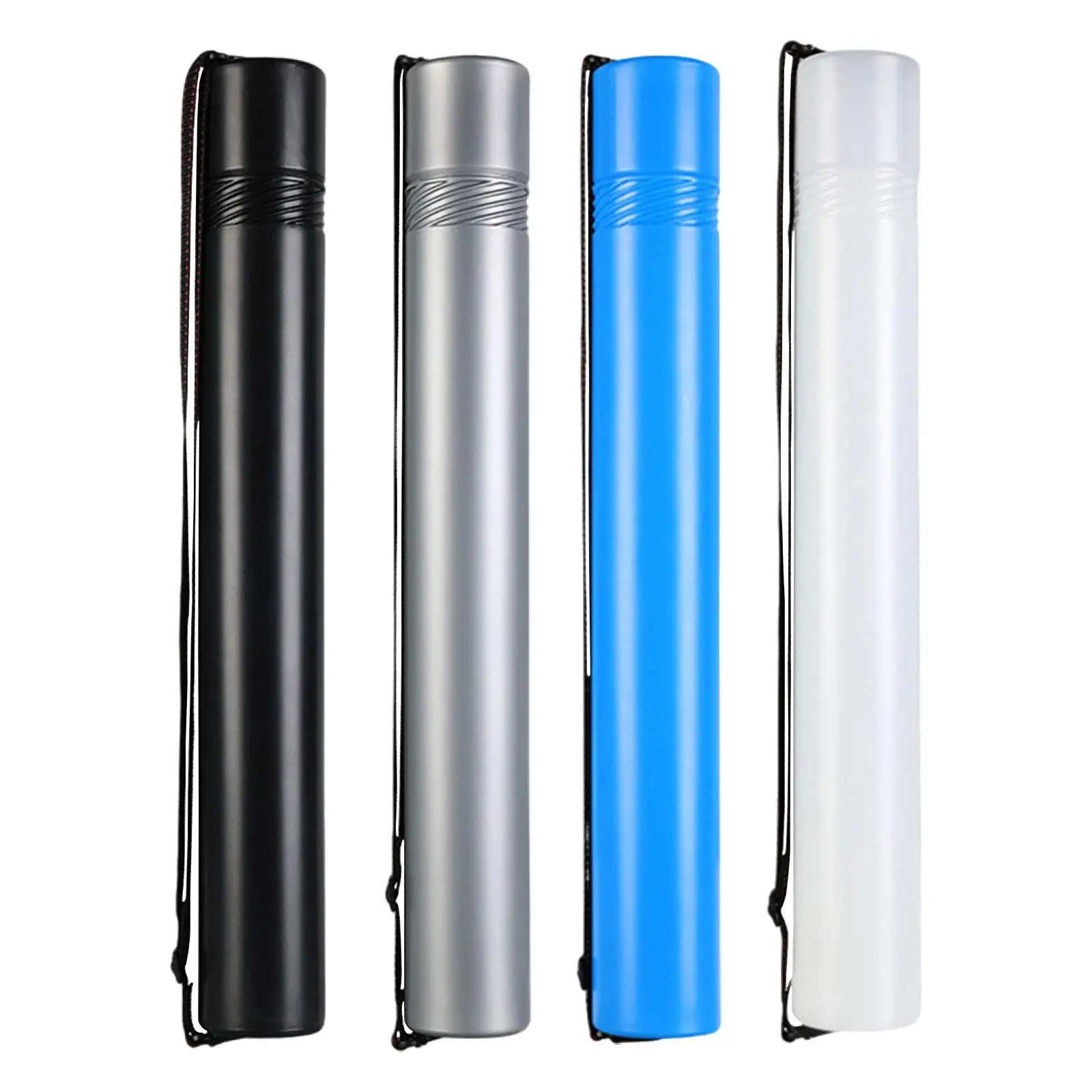 Poster Storage Tube Round Storage Case 20"-37" Extendable with Adjustable Strap for Paper Rolls Drawings Documents
