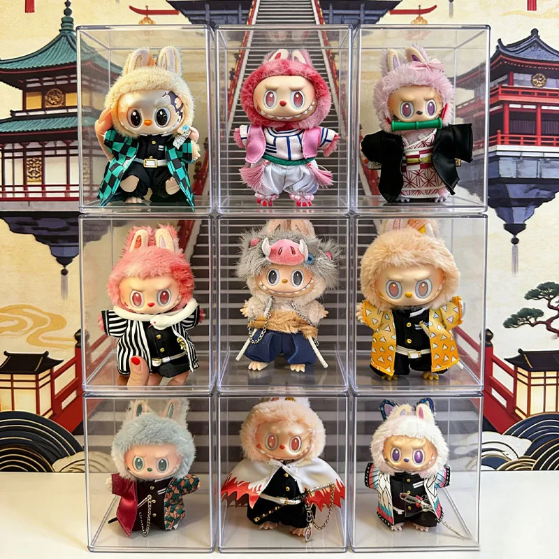 

Одежда для кукол Inosuke, костюм для Labubu Tanjirou Nezuko, униформа команды, аксессуары для плюшевых кукол 15-17 см, подарок на день рождения для мальчиков и девочек