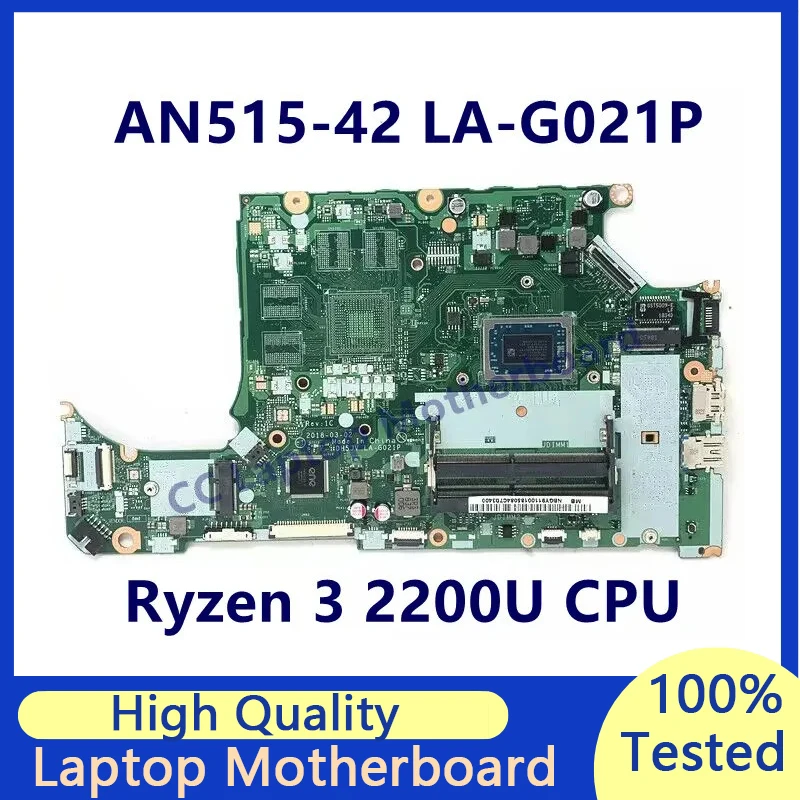 

DH5JV LA-G021P For Acer Aspire AN515-42 A315-41 Laptop Motherboard With Ryzen 3 2200U CPU 100% Full Tested Working Well