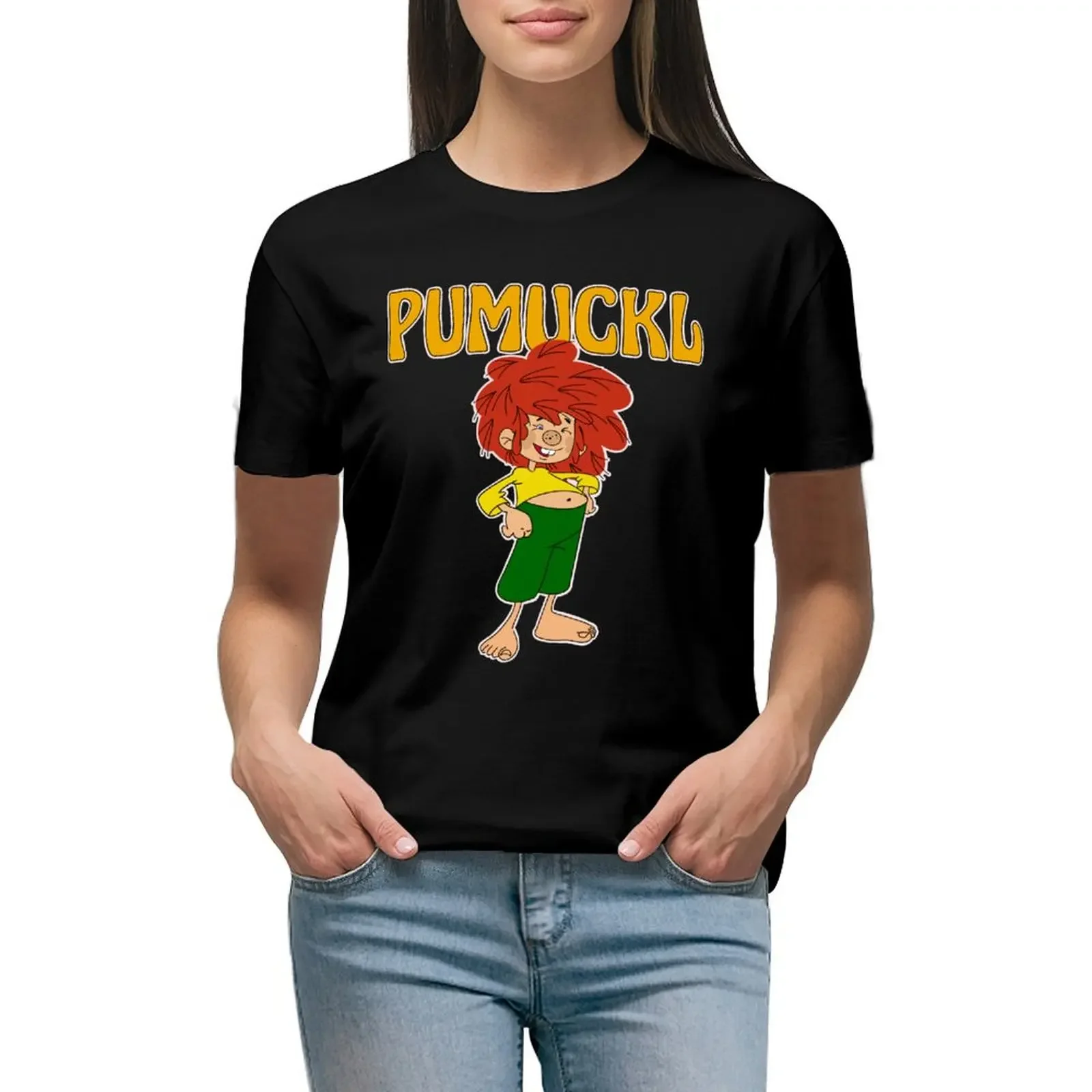 

Pumuckl T-Shirt quick-drying heavyweights vintage clothes vintage womans clothing