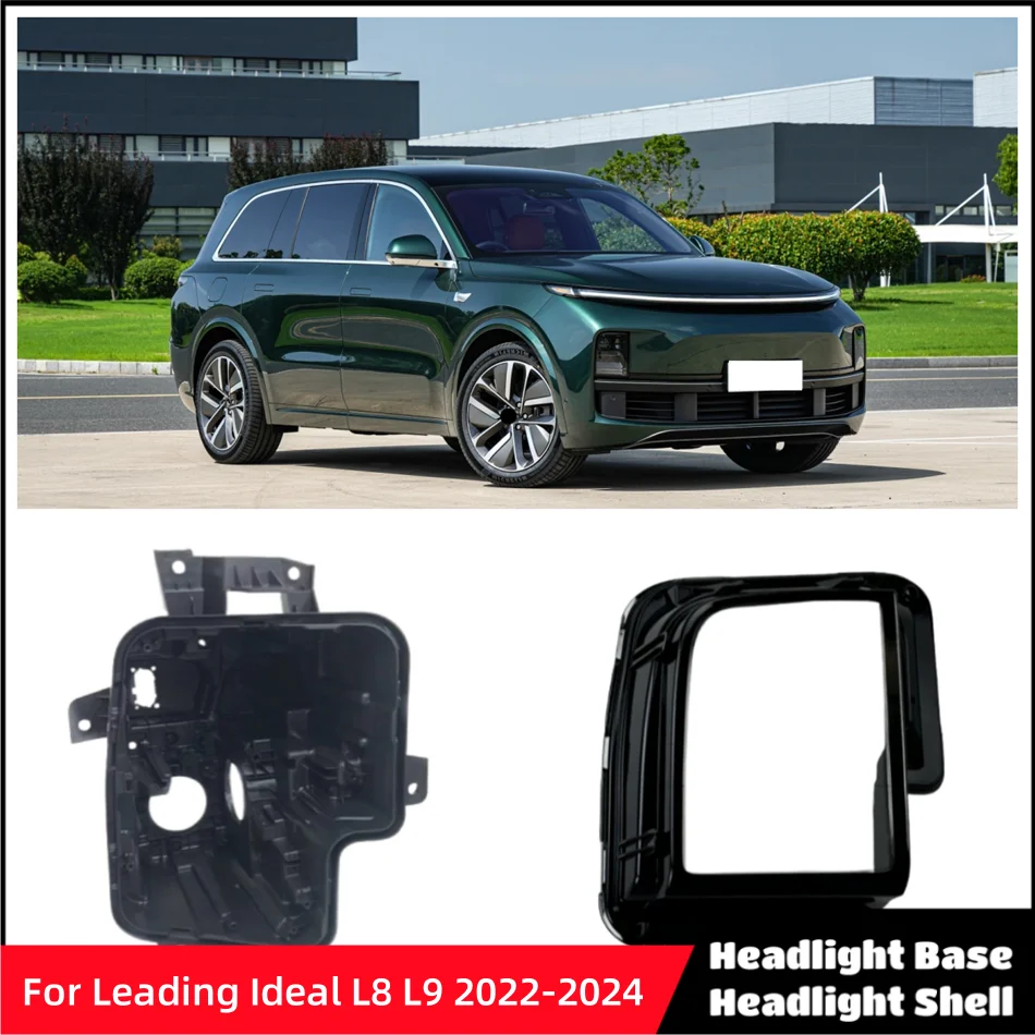 For Leading Ideal L8 L9 2022 2023 2024 Car Accessories Base Head Lamp Shell Headlamp Base Fixing Bracket Head Lampe Cover