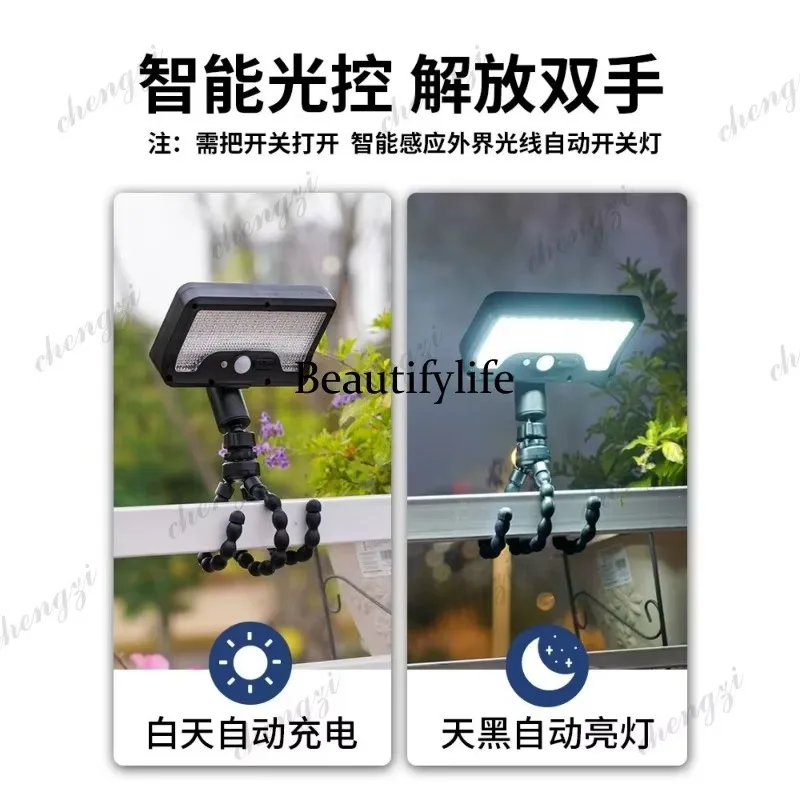 E182 Solar outdoor light, new lighting rural outdoor balcony household courtyard waterproof sensor light