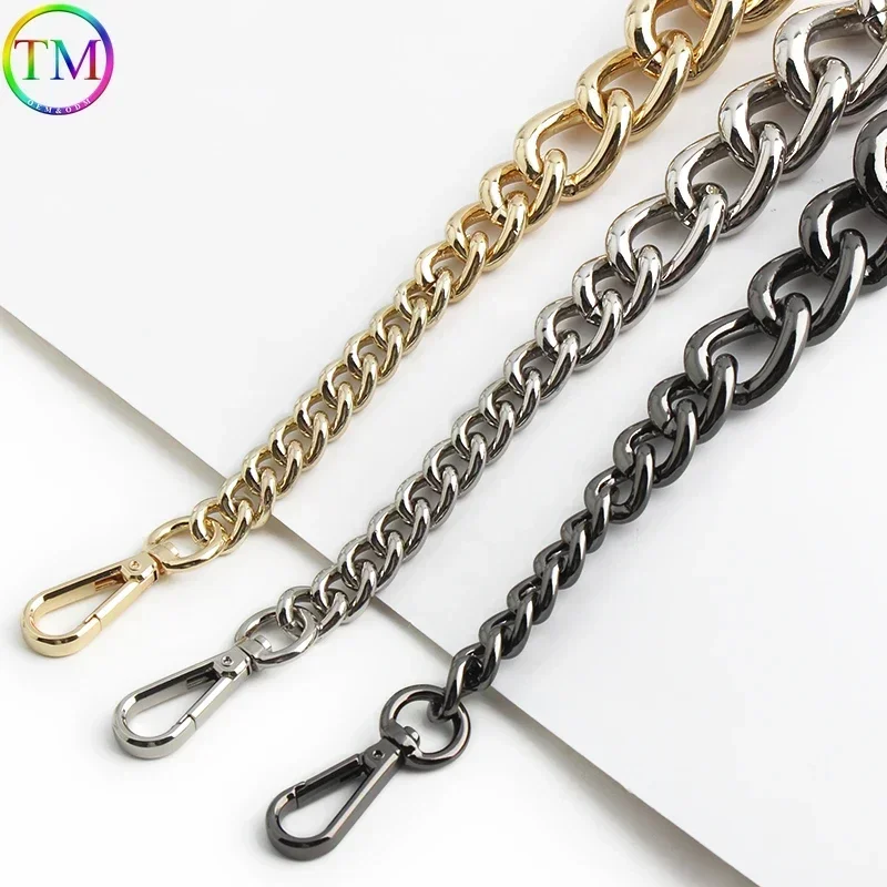 Cadena de repuesto de aluminio para bolso de mujer, correa de hombro de Metal, 45/90/120cm, cadena cruzada, accesorios para bolsos DIY