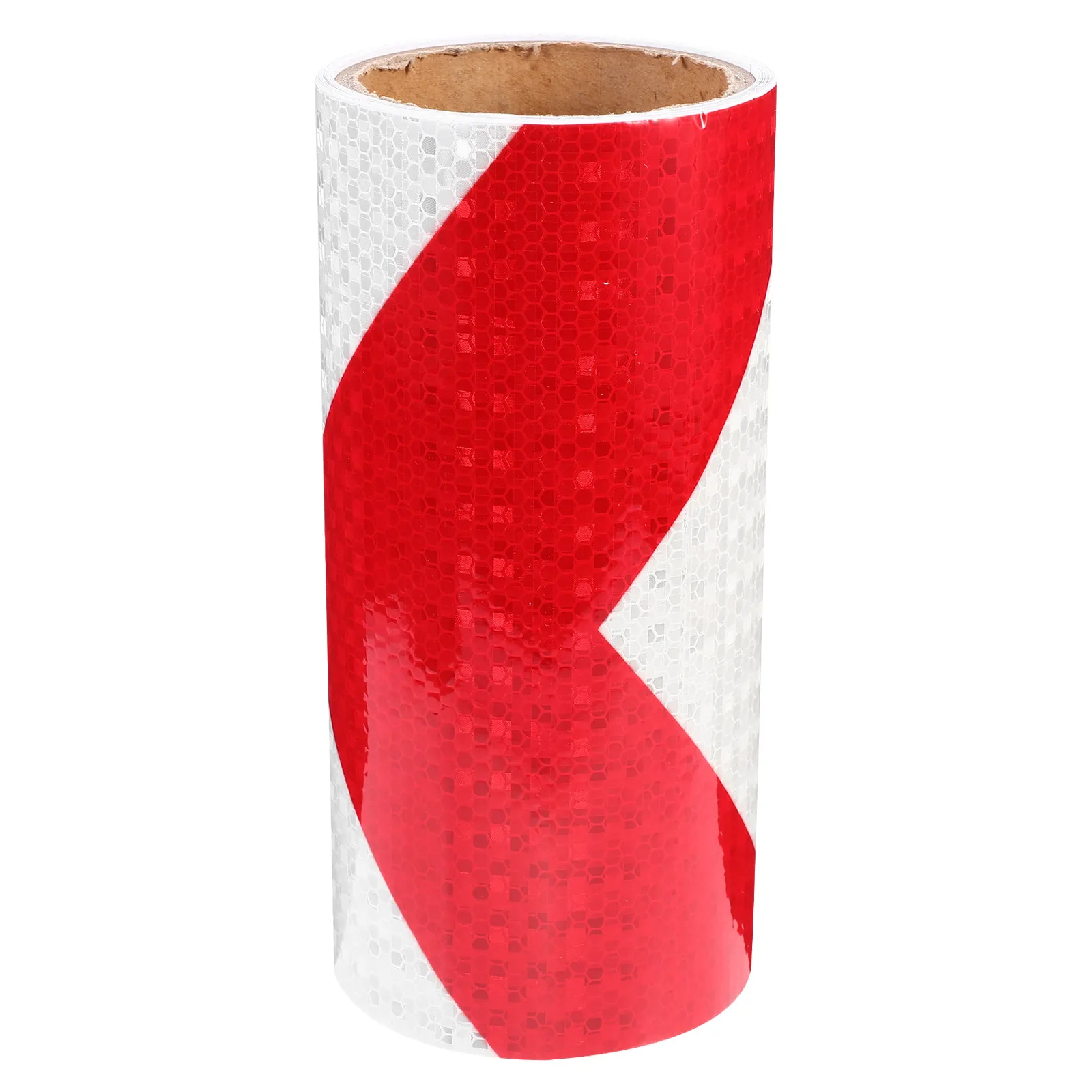 

1Pcs Night Conspicuous Reflective Tape with Bright Red White Stripe Pattern for Cars Trucks Atvs Fences Mailboxes Traffic Safety