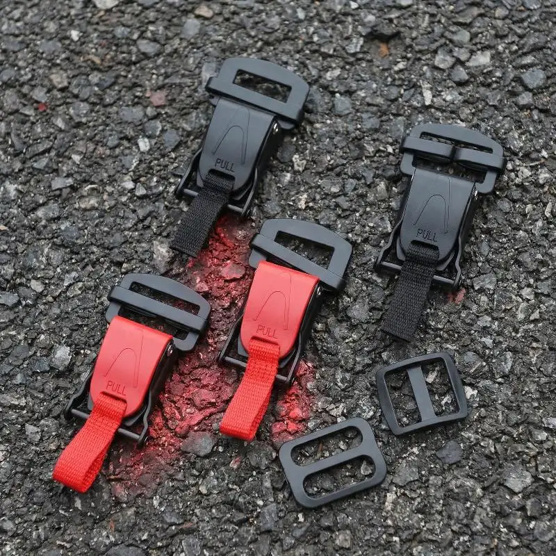 Motorcycle Helmet Quick Release Clip Double D Safe Buckle Replacement Accessory for Full Face and Modular Helmets
