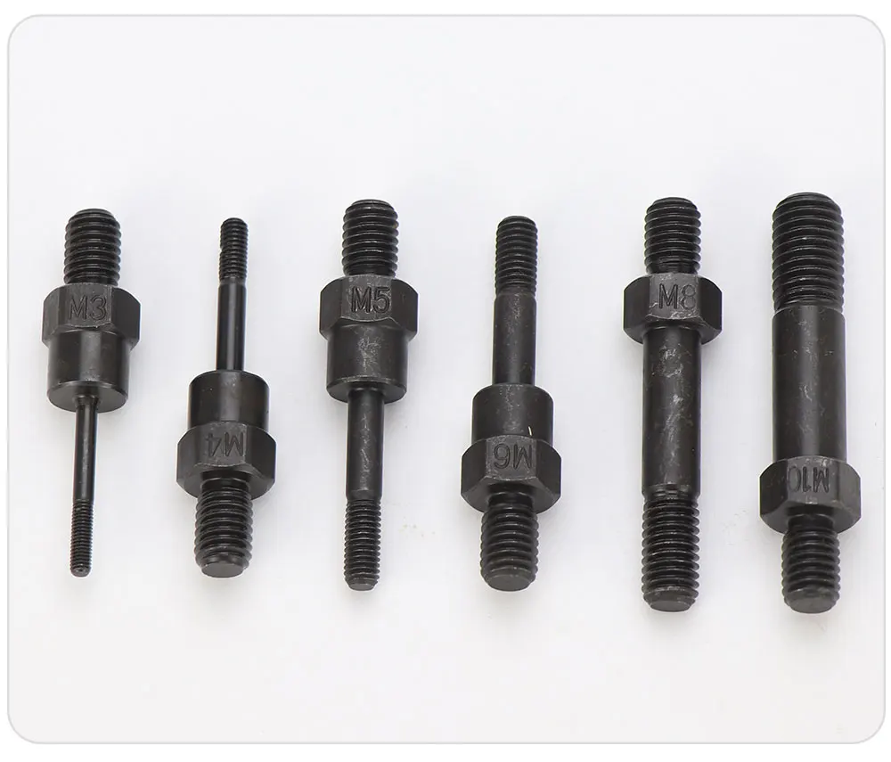 HIFESON Hand Rivet Nut Gun Part Manual Threaded Rivet Head Replacement Screws Pull Rod For BT-606 605 607 M3 M4 M5 M6 M8 M10 M12