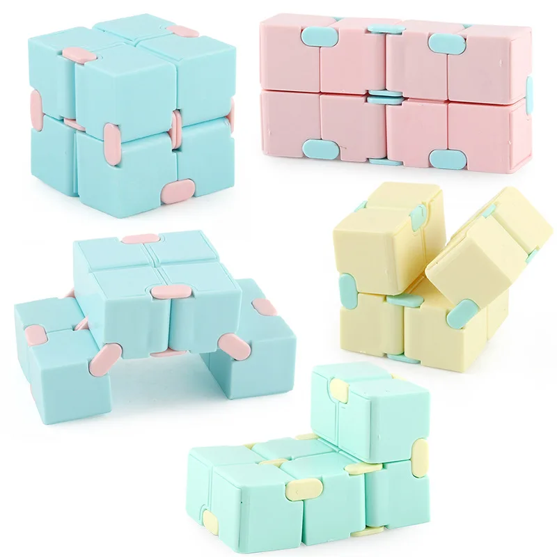 Magic Puzzle Cube Anti Stress Relief Toys for Adults Infinite Flip Funny Cube Sensory Toys for Children Special Needs Xmas Gifts