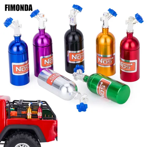 RC Crawler Car Metal Simulation NOS Nitrogen Bottle Model for 1/10 Traxxas TRX4 Defender Axial SCX10 II 90046 RC4WD Yikong 40082