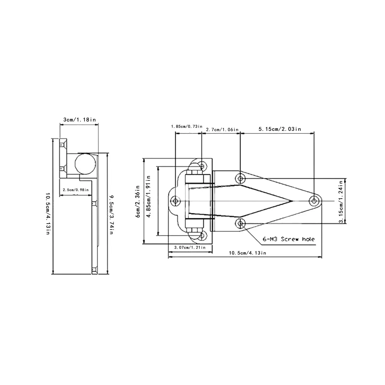 Freezer Cold Storage Door Lock Hinge Oven Hinge Small Freezer Hinge Hardware for