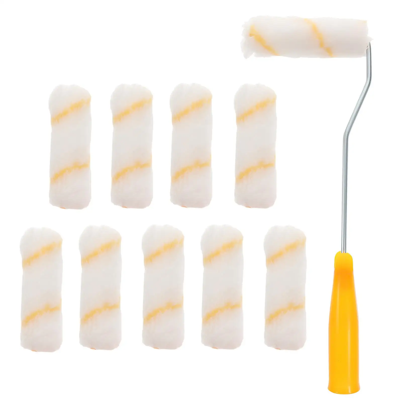 4-inch rolborstelhandvat muurverfroller behang kast wasbaar herbruikbaar gemakkelijk op te bergen schuurbestendig