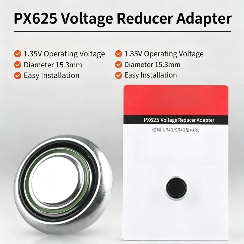 Vintage Camera PX625A Battery Voltage Reducing Sleeve 1.35V Step Down Adapter Film Photography Spare Accessory image 3