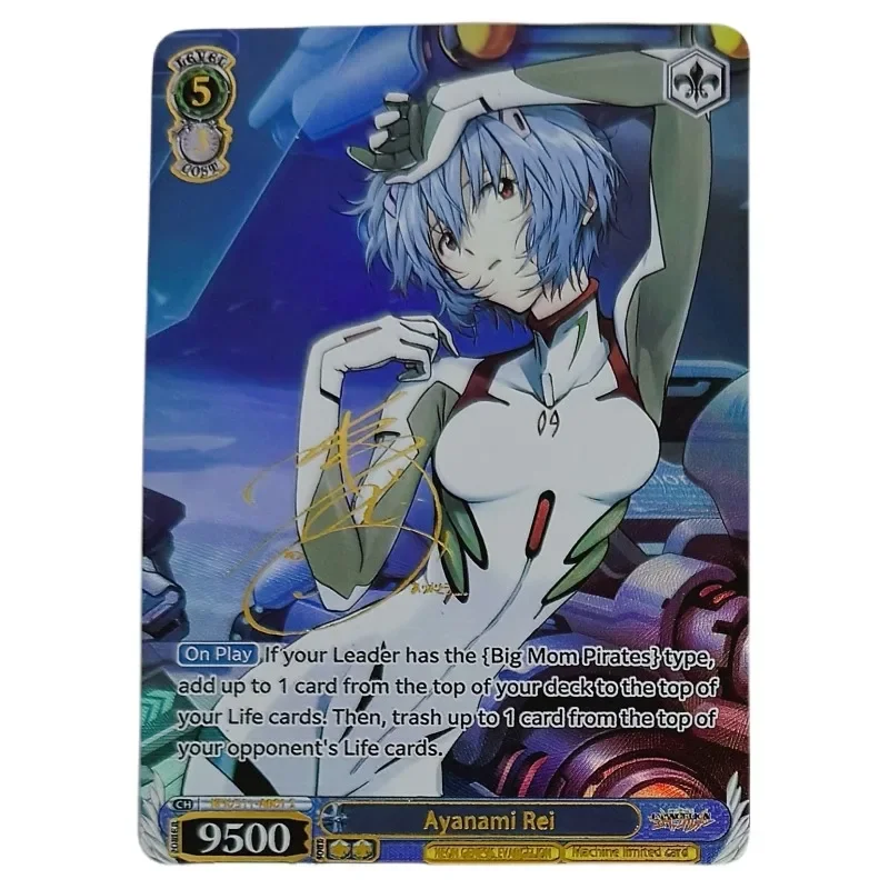 4pcs/set Ayanami Rei Asuka Langley Soryu Mari Makinami Illustrious Self Made Flash Card Anime Classics Game Collection Cards Toy