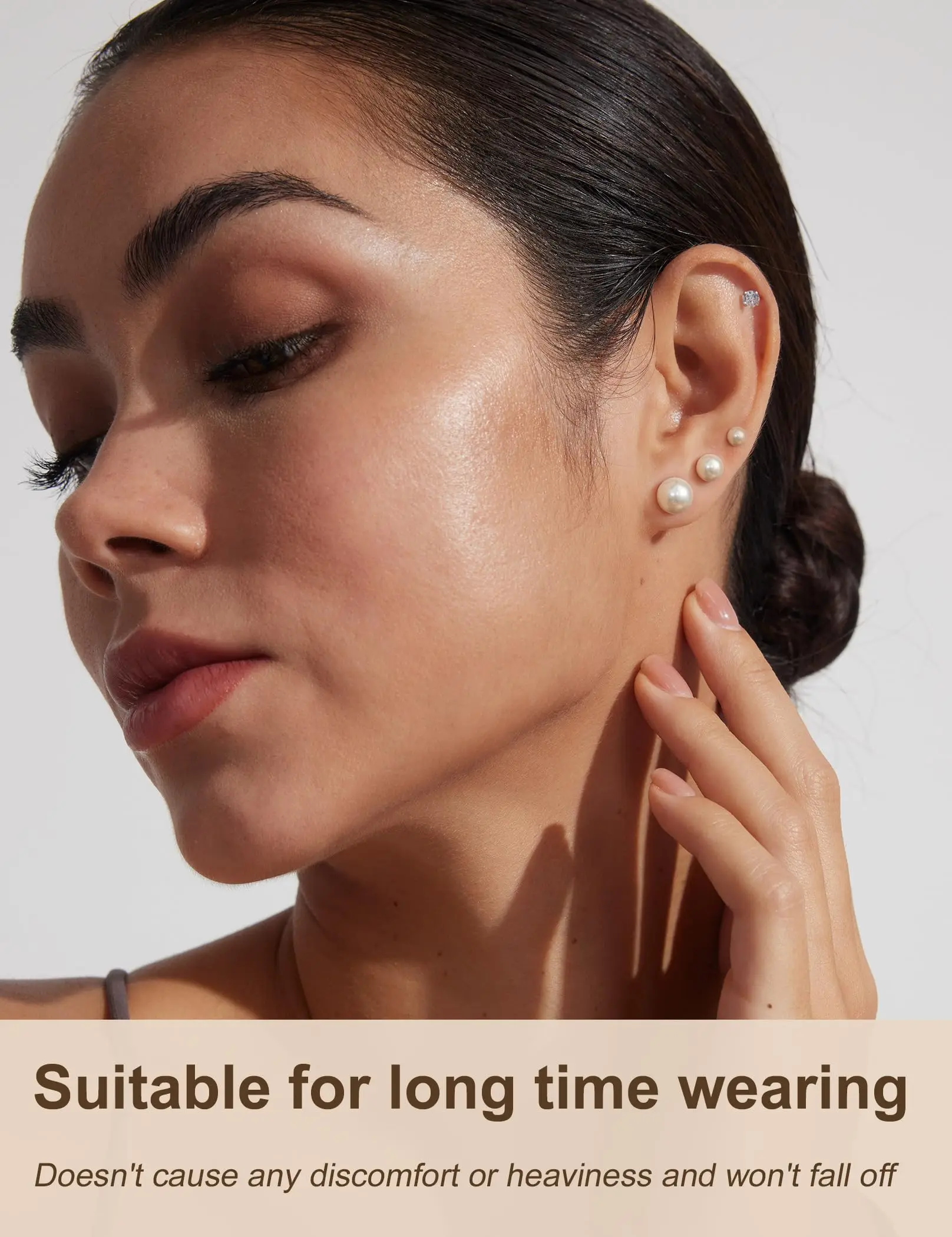 5 أزواج [وزن الفولاذ المقاوم للصدأ 13 جرام] أقراط من الفولاذ المقاوم للصدأ 316L للنساء والرجال، مجموعة أقراط صغيرة الحجم مع متعددة