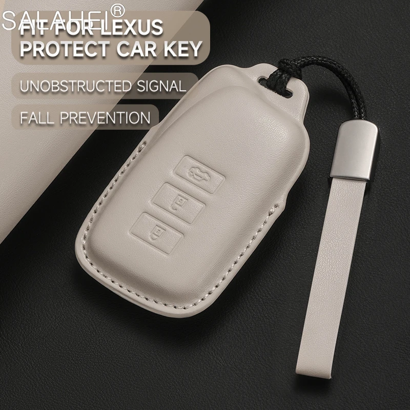 Leather Car Key Case Cover Shell Holder For Lexus NX IS RX ES GX LX LS UX GS 200 260 300 350 NX200 NX300 RX350 ES300 Accessories