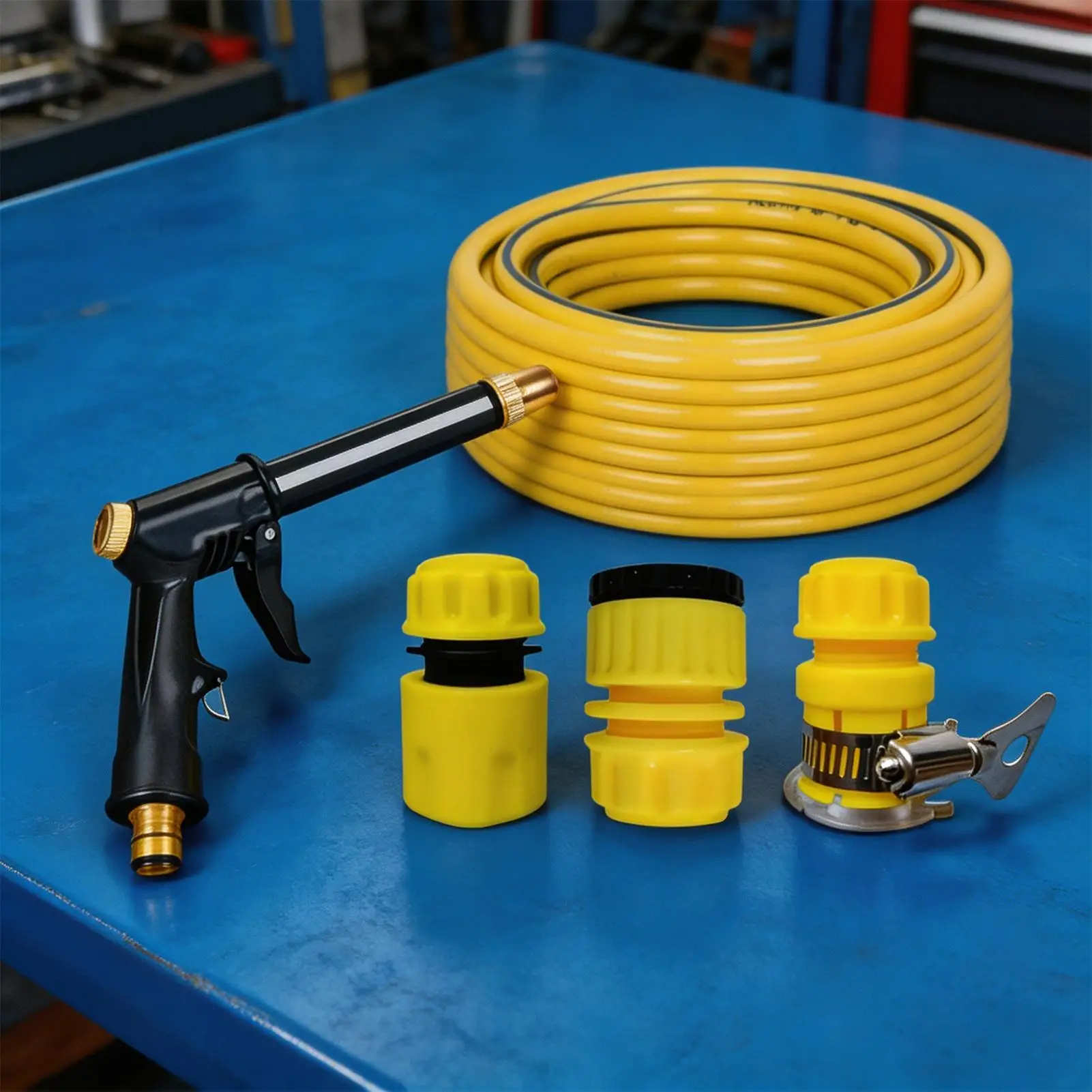 

Мойка высокого давления с насадками, вращающаяся на 360°, герметичная, портативная, для мытья автомобилей, для уборки дома, гаража, балкона