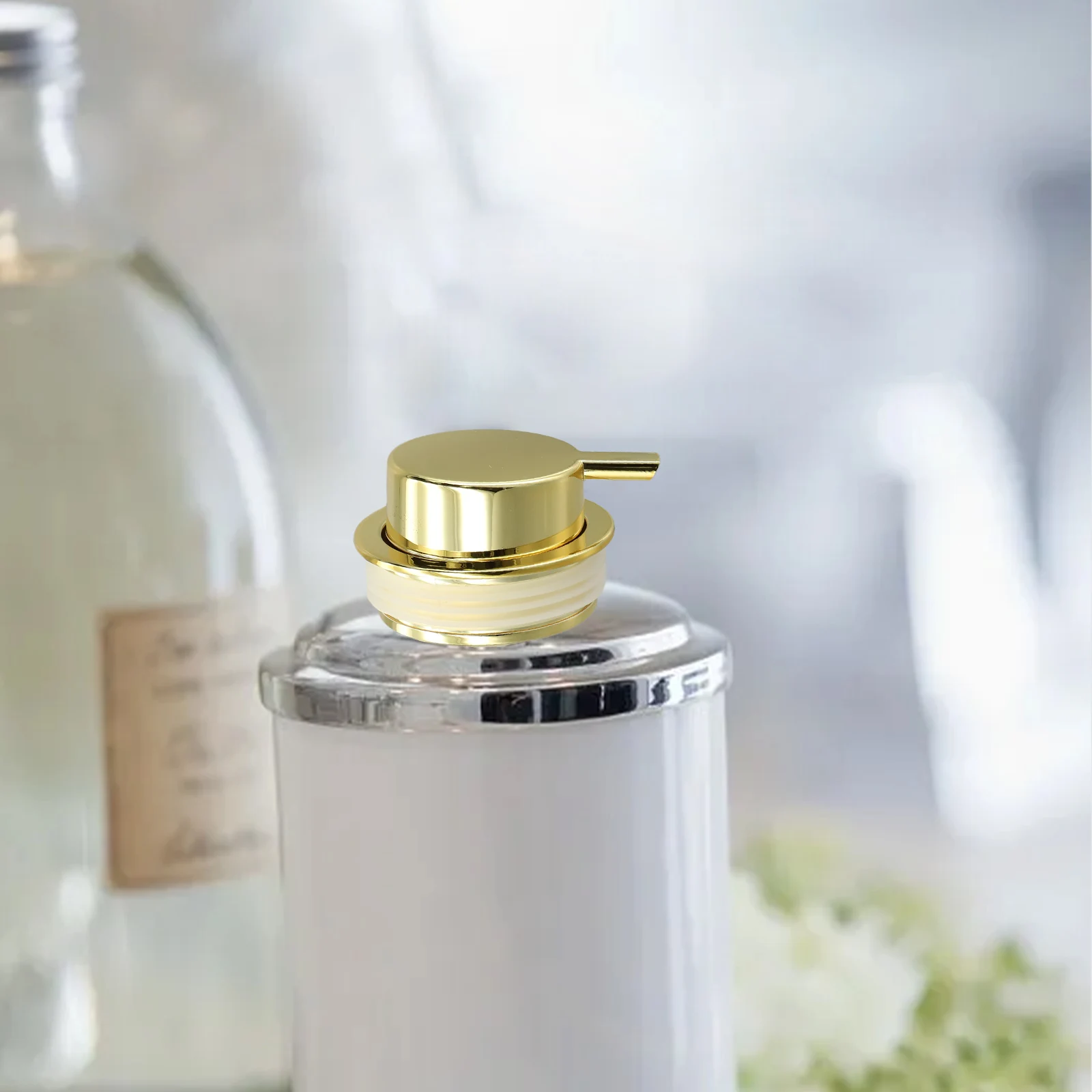 

Головка насоса для лосьона из АБС-пластика с прочным пружинным механизмом, подходящая для дозирования косметических кремов и мазей