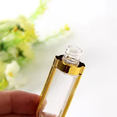 10/30/50/100 قطعة من البلاستيك الفارغ 5 مل أنبوب ملمع الشفاه على شكل تاج ذهبي #6