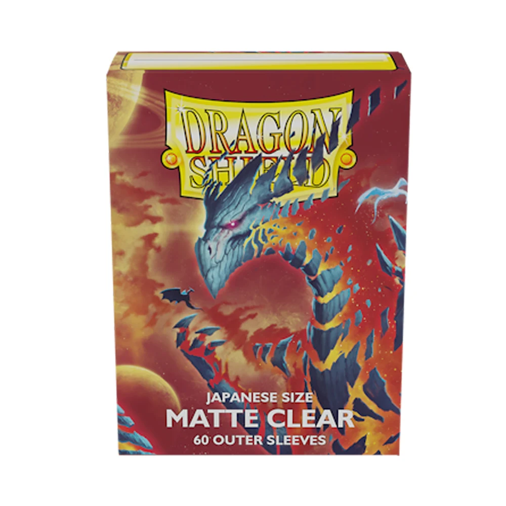 60ct Dragon Shield maniche esterne opache giapponesi Clear Card confezione individuale Dragon Shield Cards Cover perfetta per YGO Game Card